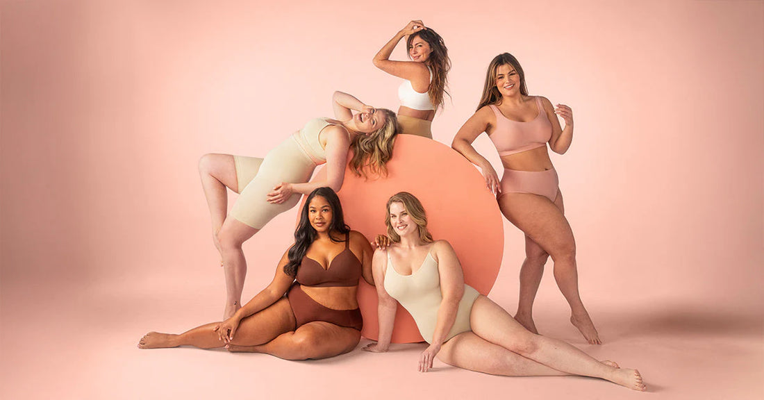 Woman feeling confident in luxglow-Air® Boned Sculpt High-Waisted Short, embracing comfort and body positivity