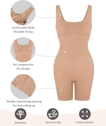 luxglow® Bodysuit  Tummy Control Seamless